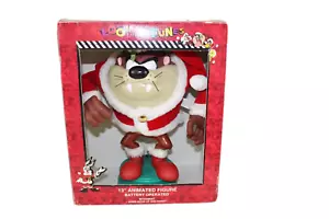 Vintage 1996 TAZ Tasmanian Devil 13" animierte Looney Tunes Weihnachtsfigur - Bild 1 von 11