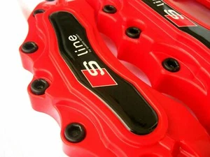 4 PCS Brake Caliper Cover B3 A3 A4 A6 A7 A5 Q5 Q3 RS Q5 Q7 Q2 A1 B5 B6 B7 B8 B9 - Picture 1 of 8