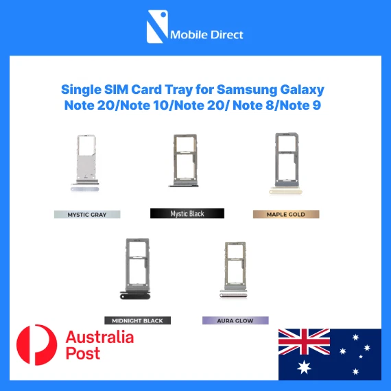 Single SIM Card Tray for Samsung Galaxy Note 20 Note 10 Note 8 Note 9 - image 1 of 1