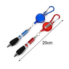 Buckle Ring Lanyard Stationery Retractable Key Chain Ballpoint Pen
