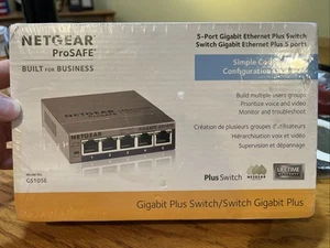Netgear ProSafe 5-Port Gigabit Desktop Switch - GS105E New & Sealed - Picture 1 of 2