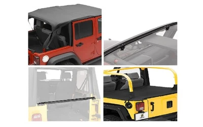 Bestop Soft Top & Windshield Channel & Tailgate Bar & Deck Cover for Wrangler JK Foto 1 de 4