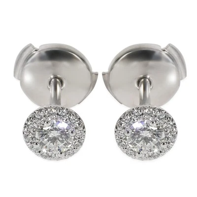 Tiffany & Co. Platinum Diamond Small Model Soleste Earrings - Image 1 of 4