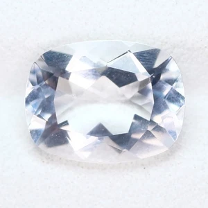 1.58 Ct Attractive Perfect Cushion 9 x 7 MM White Brazil Natural PETALITE - Picture 1 of 5