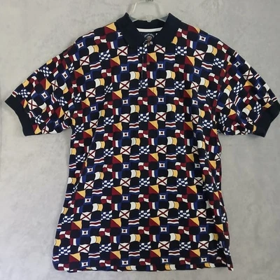 Camisa Polo Piqué XL Para Hombre Salty Dog GANT De Colección Años 90 Banderas Náuticas RARA Clásica Foto 1 de 4