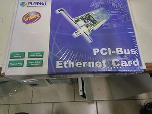 VINTAGE PLANET PCI BUS ETHERNET CARD 10 Mbps ENW-8300 BNC / RJ45 NEW - Picture 1 of 6