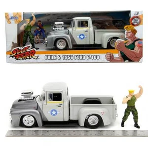 Jada Hollywood Rides: Street Fighter Guile & 1956 Ford F-100 Pickup 1/24 Scale - Picture 1 of 10