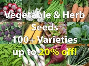 Vegetable & Herb Seeds Mixed Pack 100+ Varieties/Collection/Mix - only 79p each! - Picture 1 of 9