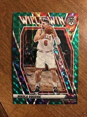 Nikola Vucevic 2020-21 Mosaic Will Win Green Prizm Chicago Bulls Orlando Magic - Image 1 of 2