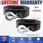 2Pcs 2" 20Ft Heavy Duty Boat Truck Trailer Replacement Winch Strap Rope 10000Lb