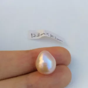 Único Precioso Anillo Colgante AAA 12,8X10,2mm Real Mar del Sur Púrpura Suelto Hágalo Usted Mismo - Imagen 1 de 5
