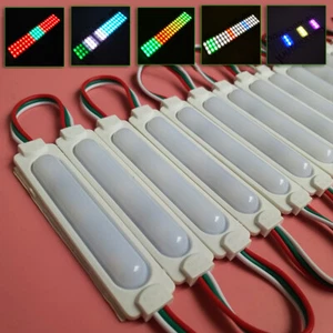 12V WS2811 5050 RGBIC LED Pixel Module Strip Light 3LED Addressable Dream Color - Picture 1 of 12