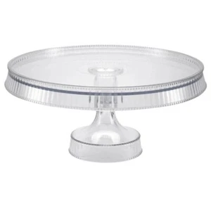 Acrylic Round Dessert Plastic Cake Stand Display 10.5" Tableware Party Supplies - Picture 1 of 1