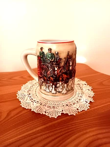 Vtg. Budweiser World Famous Clydesdales Beer Stein Mug By Ceramarte Brazil 1991 - Picture 1 of 7