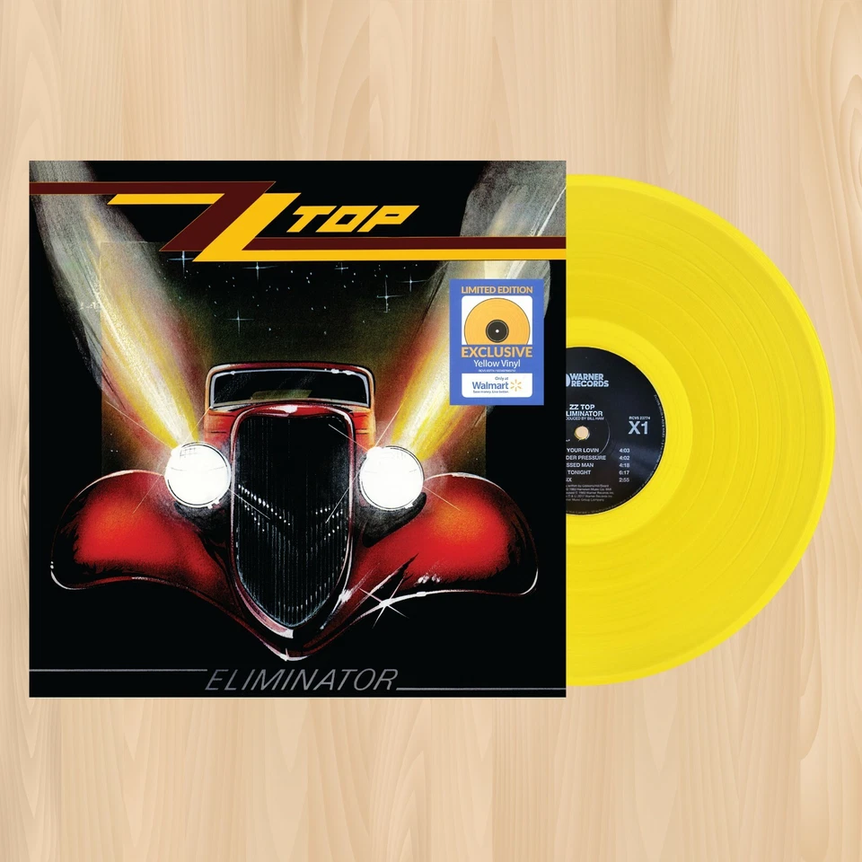 Yellow Vinyl ZZ Top Eliminator LP Gimme All Your Lovin' Legs 0312