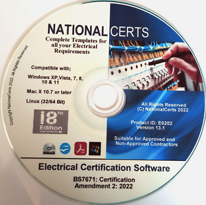 NEW 18th EDITION A2: 2022 ELECTRICAL CERTIFICATES NICEIC NAPIT ELECSA  EICR