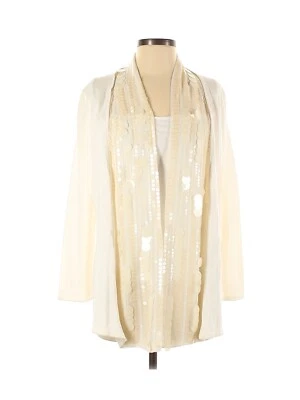 Cárdigan COMPLETELY ME By Liz Lange para mujer color marfil, suéter adornado, 1X Foto 1 de 4