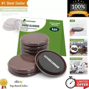 Premium 4 3/4 Inch Furniture Moving Sliders - Effortless Carpet Protection Set - Picture 1 of 9