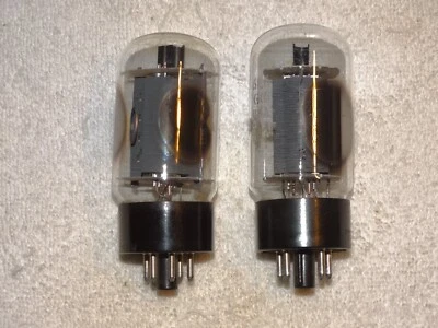 2 x 6L6GC G.E. Par de tubos*muy fuertes combinados (5%)*#9 Foto 1 de 4