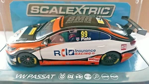 SCALEXTRIC C3737 VW Passat BTCC 2015 Team BMR JASON PLATO No.99 DPR PCR NEW - Picture 1 of 10