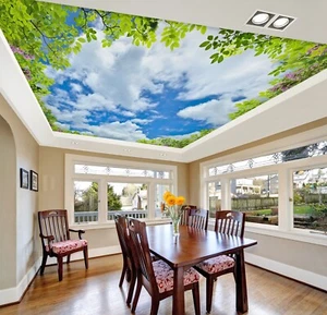 3D Simple Leaves I5996 Ceiling WallPaper Murals Wall Print Decal Deco Erin 2023 - Picture 1 of 5