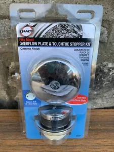 Danco 88981 Überlaufplatte & Touch Toe Stopper Kit Montage poliertes Chrom Neu - Bild 1 von 8