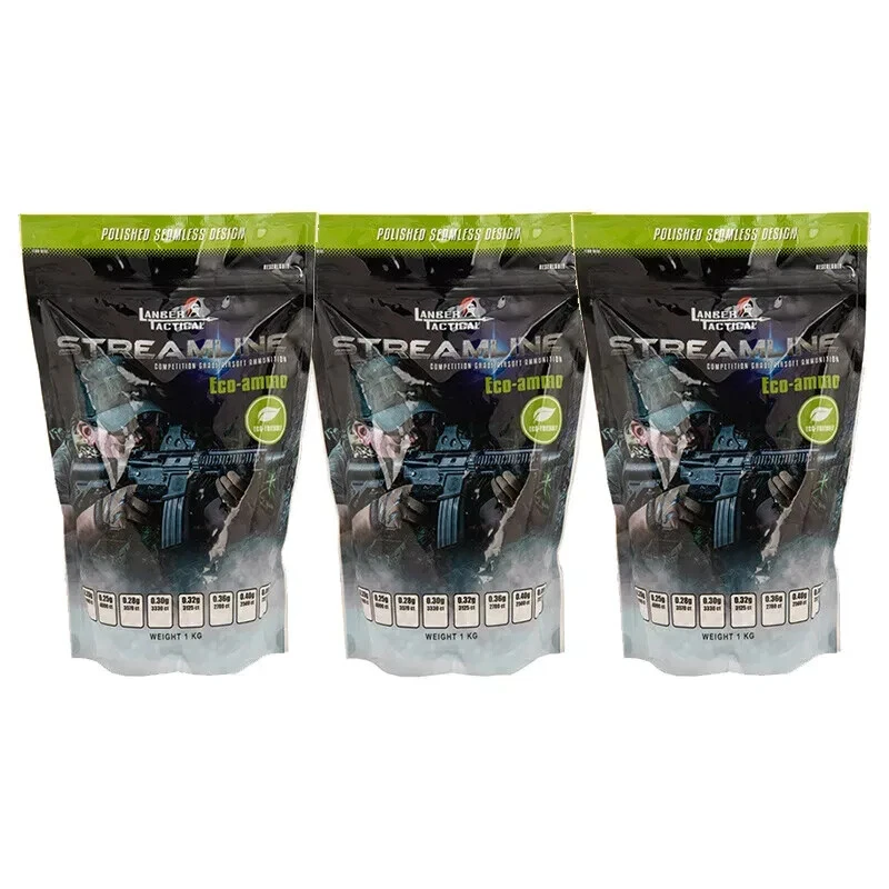Lancer Tactical Streamline 6mm Airsoft .28g BBs 10710 Rounds Eco-Ammo White Bulk - Image 1 of 1