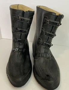 Vintage Lacrosse galoshes/shoe covers/rain boots . Size 8 Made In USA - Picture 1 of 11
