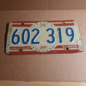 Ein Paar (2) Bicentennial Illinois Nummernschild abgelaufen 602219 - Bild 1 von 4