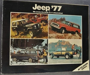 1977 Jeep Brochure CJ-5 CJ-7 Renegade Cherokee Wagoneer Pickup Nice Original 77 - Picture 1 of 11