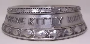 HERE KITTY KITTY Base decorativa in acciaio pesante + Inserto ciotola - Foto 1 di 4