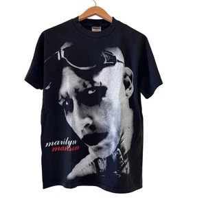 VTG Marilyn Manson There’s No Time To Discriminate Shirt REPRINT Large - Picture 1 of 7
