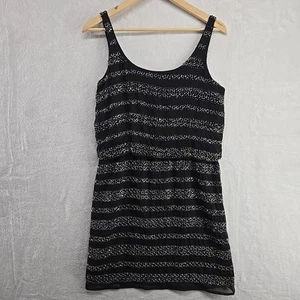 Romeo Juliet Couture Embellished Chiffon Beaded Tank Dress Small Formal Classy - Picture 1 of 13
