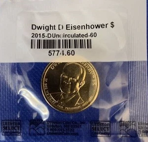 2015-D DWIGHT D. EISENHOWER PRESIDENTIAL DOLLAR COIN UNCIRCULATED - Picture 1 of 1