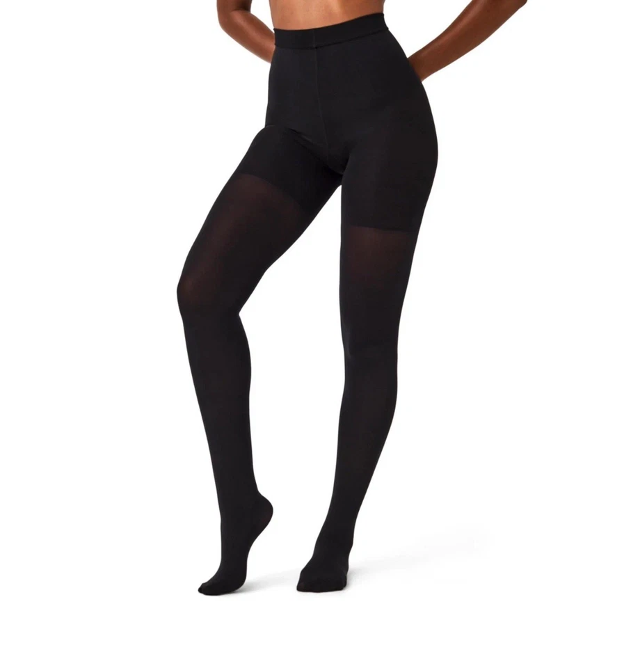 Meia-calça modeladora SPANX TIGHT END FH3915 tamanho D preta feita na Itália | Nova, sem caixa - Imagem 1 de 3