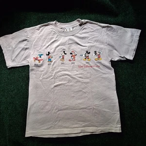 Vintage Walt Disney World Shirt Mens Large Mickey Mouse Evolution Graphic 90s - Picture 1 of 11
