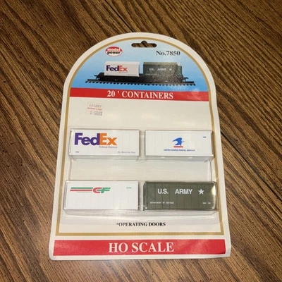 Model Power HO #7850 (FedEx, USPS, CF, U.S. Army) Containers- Cheapest On Ebay - Image 1 of 3