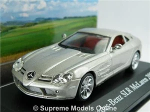 MERCEDES SLR MCLAREN CAR MODEL 1:43 SIZE 2003 IXO ATLAS 2003 SILVER MYTHIQUES T3 - Picture 1 of 4