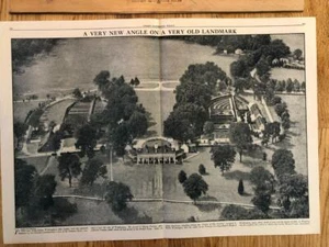 Original 1921 US Army Air Service Aerial Photo of Mount Vernon/ 11x16 - Picture 1 of 1