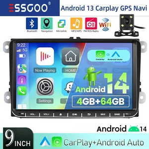 CarPlay Android 14 Autoradio Navi Für VW Crafter Polo Amarok Caddy T6 Skoda Yeti - Bild 1 von 15
