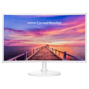 Samsung 27" Curved Monitor C27F391FHN - White 1920x1080 HDMI VGA - Picture 1 of 2