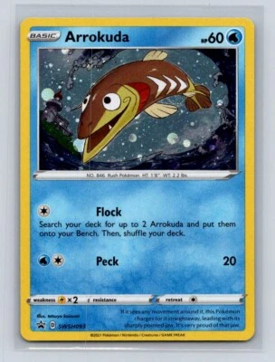 SWSH: Sword & Shield Promo Cards #SWSH093 Arrokuda Holo Pokemon TCG - Image 1 of 2