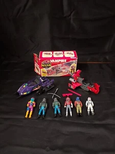 M.A.S.K. Vampire & Box Plus Piranha (Parts). Six Kenner Figures & Helmets Lot!!! - Picture 1 of 22