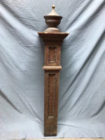 Antique Large Urn Top Hardwood 6x55 Interior Newel Post Vintage Old 275-23B Cover