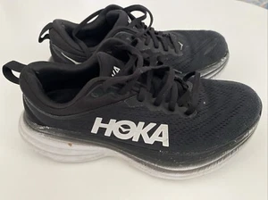 Hoka One One Bondi 8 1127954 BWHT schwarze Damen-Laufschuhe Größe 7,5 B Weite - Bild 1 von 7