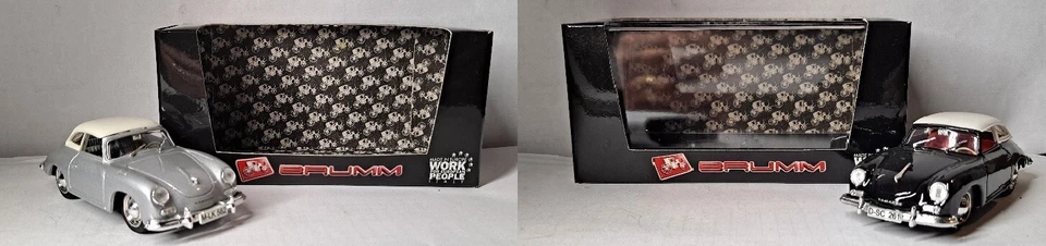 2353. BRUMM Lotto di 2 modelli 356 Cabriolet Hardtop  R314-01/R314-02 - Immagine 1 di 4