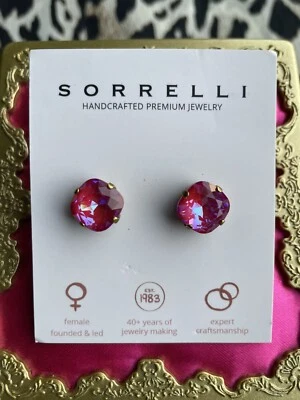 Aretes Sorrelli Halcyon Alfombra Roja Delite Rosa Oscuro Oro Antiguo $48 Foto 1 de 3