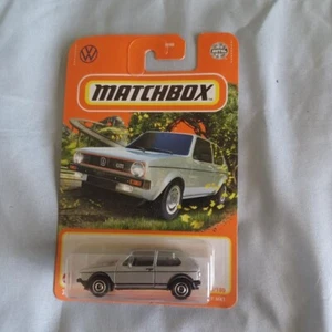 Matchbox 1/64 Diecast #25/100 Silver 1976 Volkswagen Golf MK1 - Picture 1 of 2