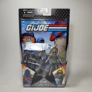 G.I. 2008 Joe Comic Pack COBRA COMMANDER & TRIPWIRE Figura Paquete de 2 - Sin usar, en caja Nuevo - Imagen 1 de 7