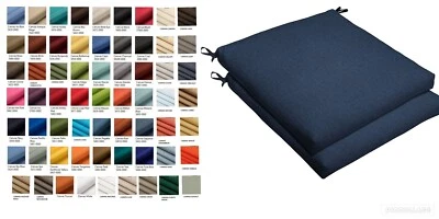 Sunbrella Custom Outdoor 2"Dinning Chair Pad Cushion with ties - Image 1 of 4